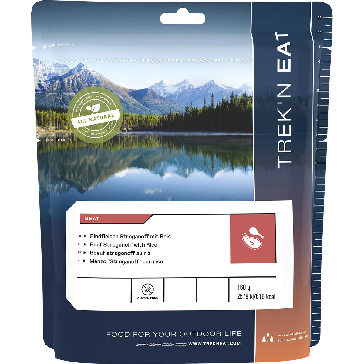 foto del prodotto trek'n eat manzo alla stroganoff con riso