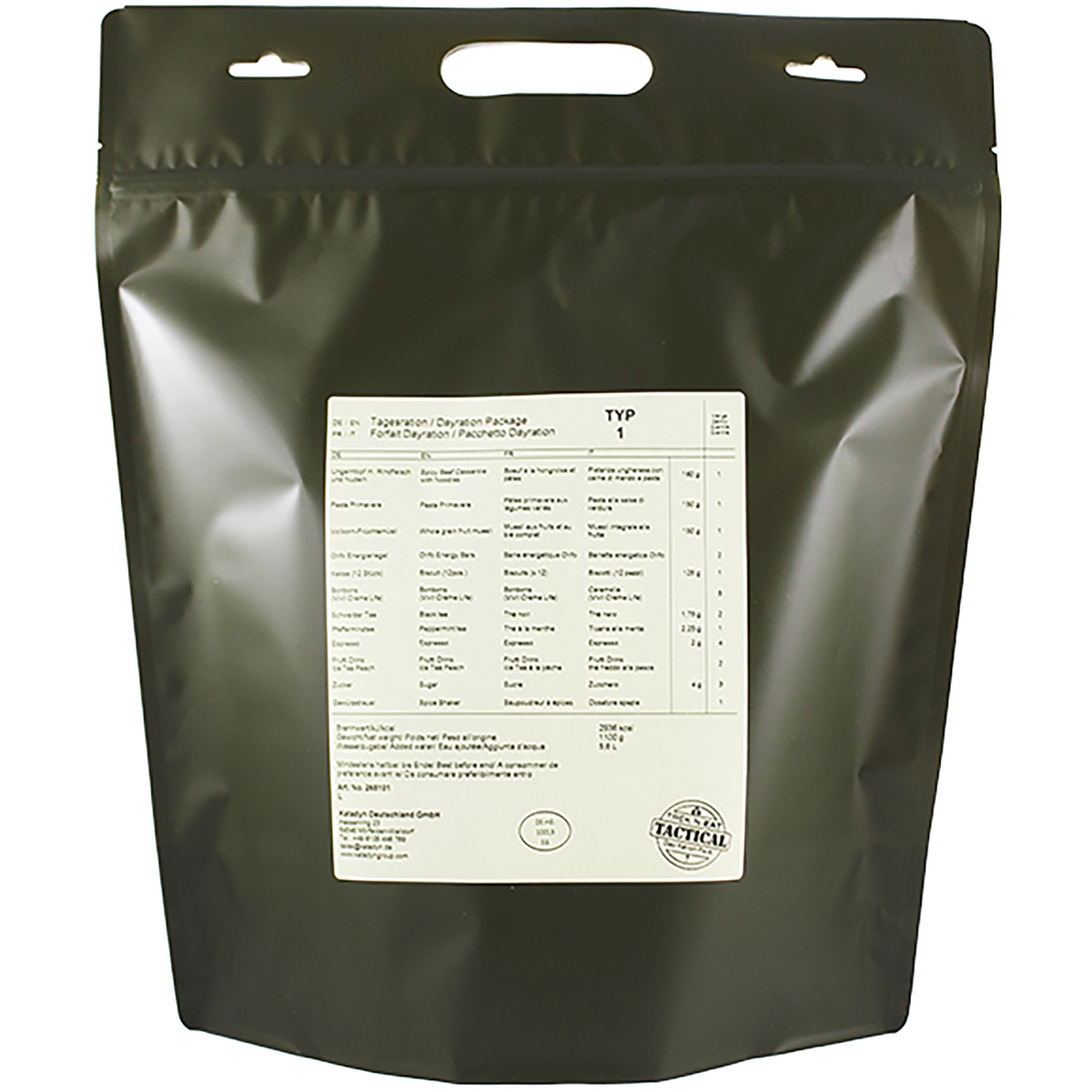 foto del prodotto trek'n eat pack razione giornaliera tipo 1 - tactical line