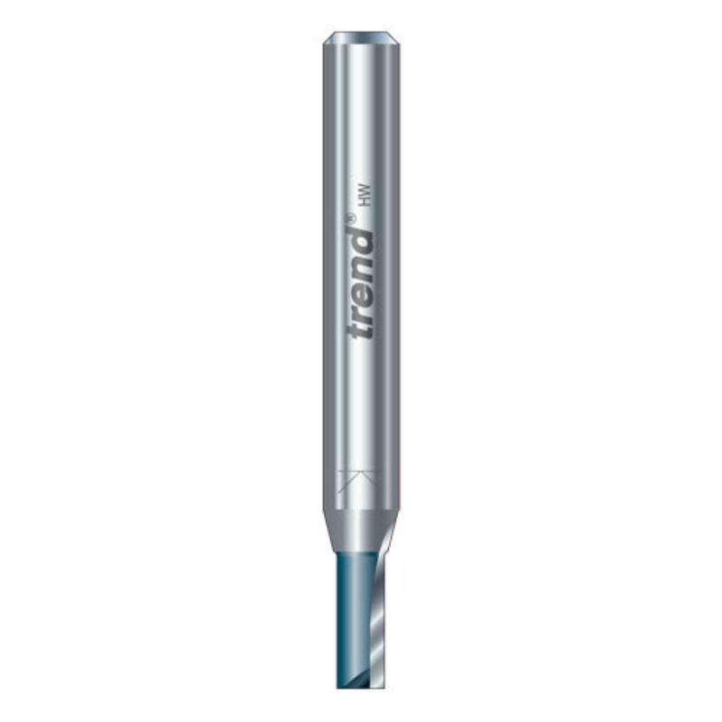 foto del prodotto trend fresa a due taglienti per gole diametro 7,9 mm x taglio 25,4 mm, adatta per applicazioni come incisione, scanalatura, battentature e