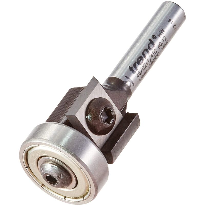 foto del prodotto trend fresa professionale a punta rotonda, gambo da 1 4 , diametro di taglio 19 mm e lunghezza di taglio 12 mm, punta in carburo di tungsteno,