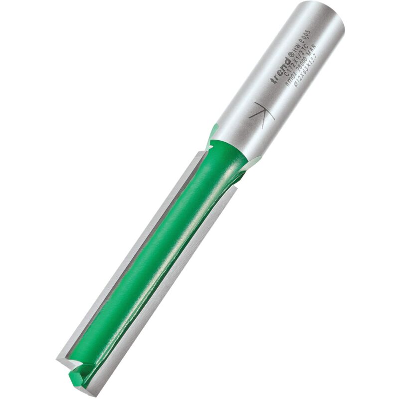 foto del prodotto trend fresatore dritto a due scanalature craftpro, gambo da 12,7 mm, diametro di taglio 12 mm lunghezza di taglio 63 mm, punta in carburo di