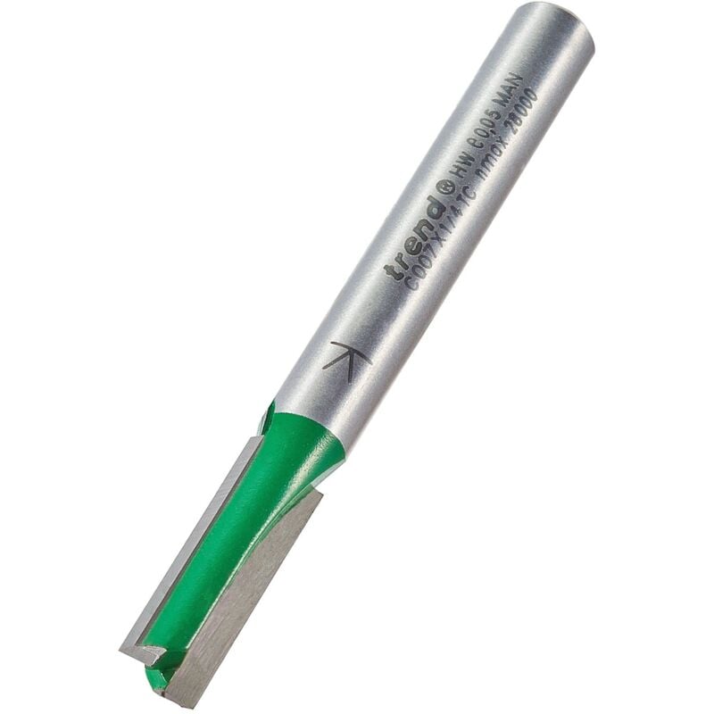 foto del prodotto trend fresatore dritto a due scanalature craftpro, gambo da 6,35 mm, diametro di taglio 6,3 mm lunghezza di taglio 19,1 mm, punta in carburo di