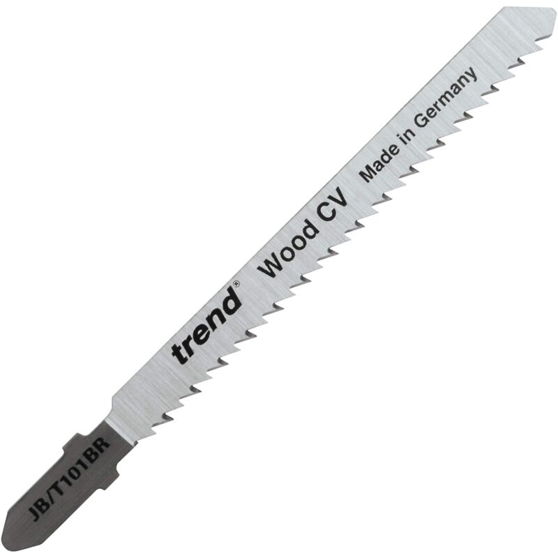 foto del prodotto trend jb t101br lame professionali per seghetto alternativo, confezione da 5, 100 mm x 2,5 mm, con taglio in basso, taglio di legno di