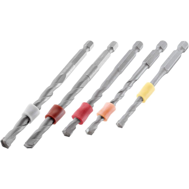 foto del prodotto trend snappy snap md2 set set di 5 punte per trapano per muratura, con punte in carburo di tungsteno, compatibili con centrotec