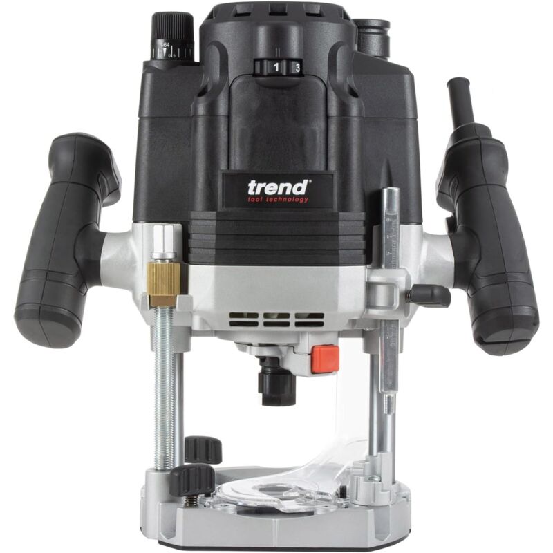 foto del prodotto trend t8 fresatrice da officina a immersione doppio modo 12mm, progettata per uso manuale e su banco fresatrice, 2200 w, 230v, nero, t8ek euro