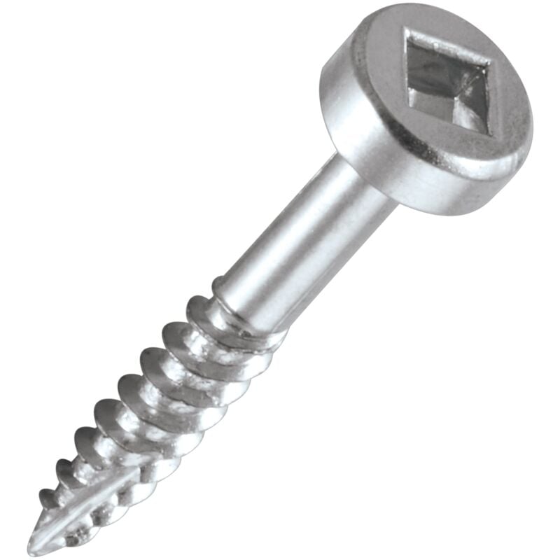 foto del prodotto trend viti con foro tascabile per legno duro, lunghezza 25 mm, confezione da 500, viti a testa quadrata autofilettanti, ph 6x25 500