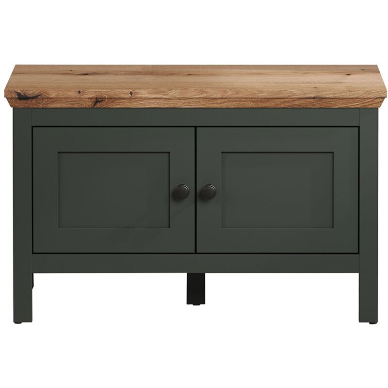 foto del prodotto trendteam - panca con ripostiglio 2 porte e 2 scomparti interni l77 cm - stanton