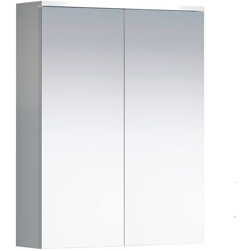 foto del prodotto trendteam smart living wons armadietto con, legno ingegnerizzato, bianco laccato bianco lucido, 60 x 78 x 18 cm