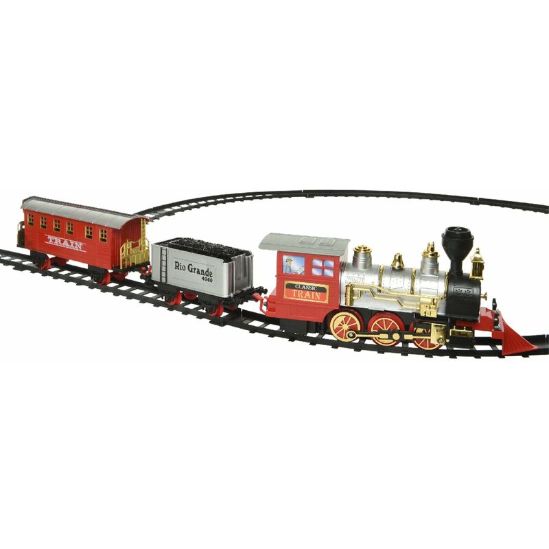 foto del prodotto trenino con vagoni che si muove con rotaie circolari da 345 cm a led