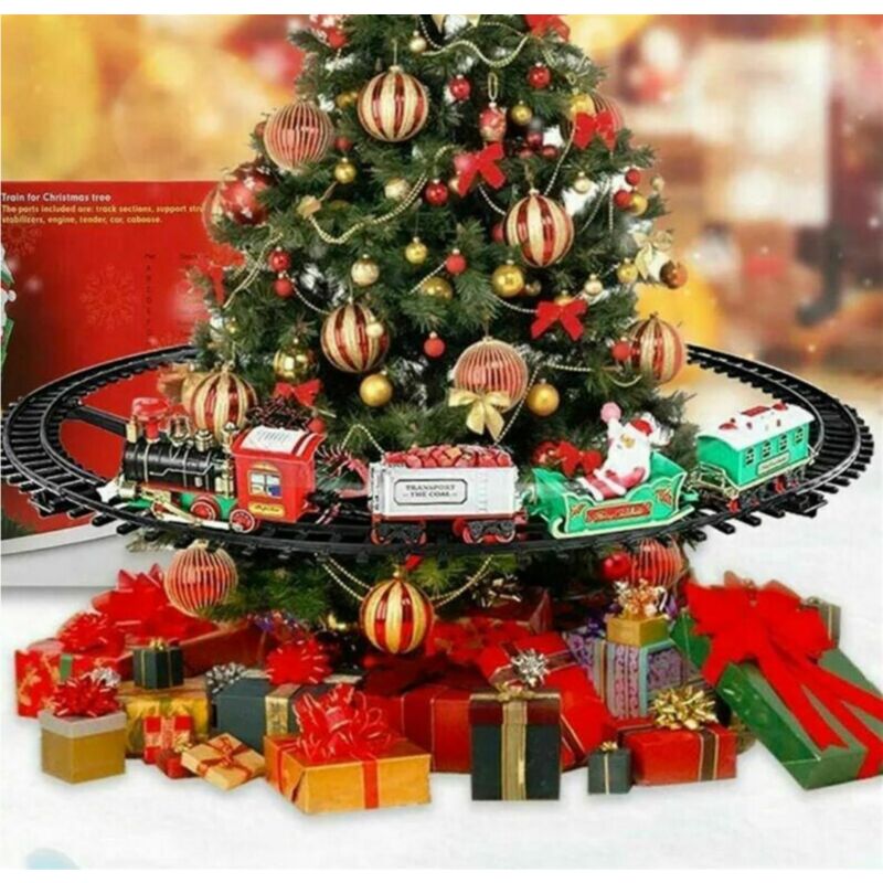 foto del prodotto trenino per albero di natale con luci e suoni