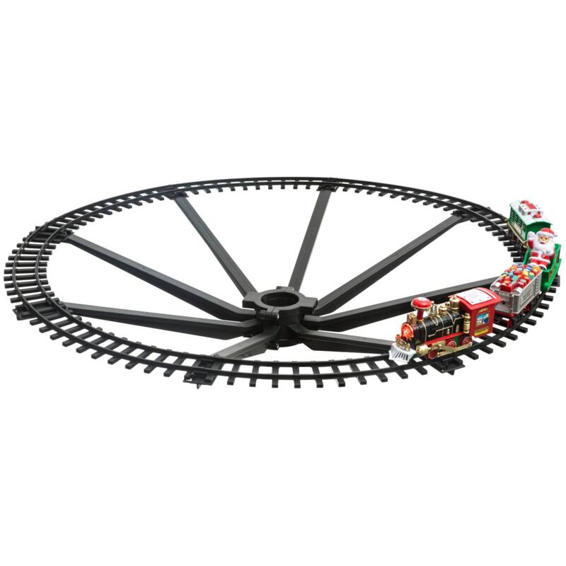foto del prodotto treno elettrico dell albero di natale musicale da 23 pezzi 1 led a batteria feeric lights christmas