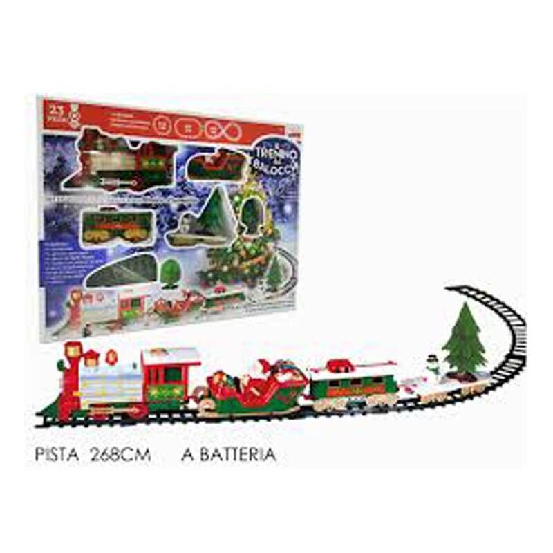 foto del prodotto treno natale pista 22pz suoni e luci