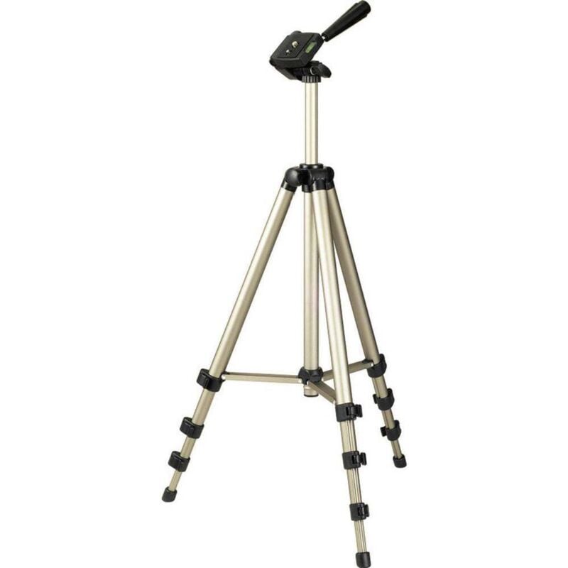 foto del prodotto treppiede hama star 700 1 4 pollice altezza operativa 42 125 cm champagne incl. custodia, livella a bolla