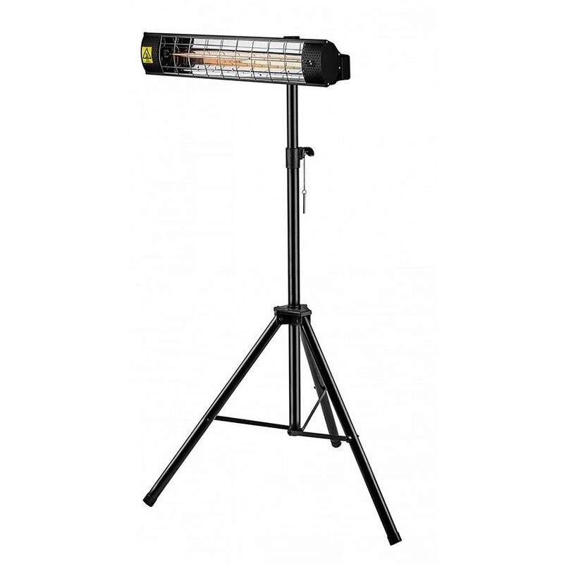 foto del prodotto treppiede per radiatore elettrico 1,1 1,8 m nero