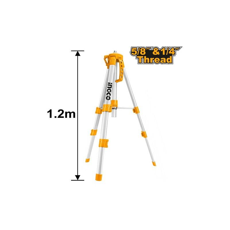 foto del prodotto treppiedi per livella laser 120 cm ingco hllt01152