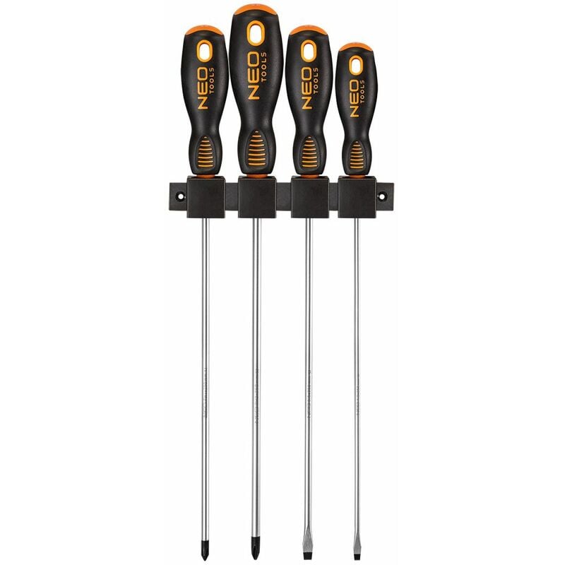foto del prodotto tresice france set 4 cacciaviti extra lunghi 250mm calamitati 04 214 neo tools
