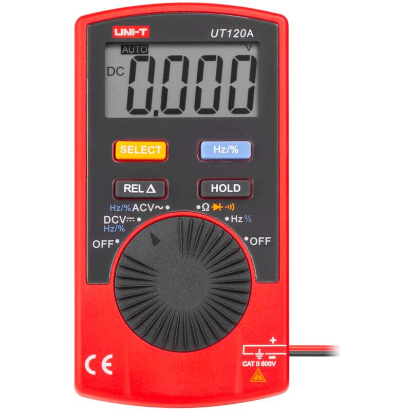 foto del prodotto tresice france uni t ut120 a mie0143 multimetro digitale, rosso nero