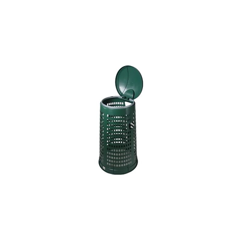foto del prodotto trespoli trespolo bidoni bidone portasacchi con coperchio cm.38x86