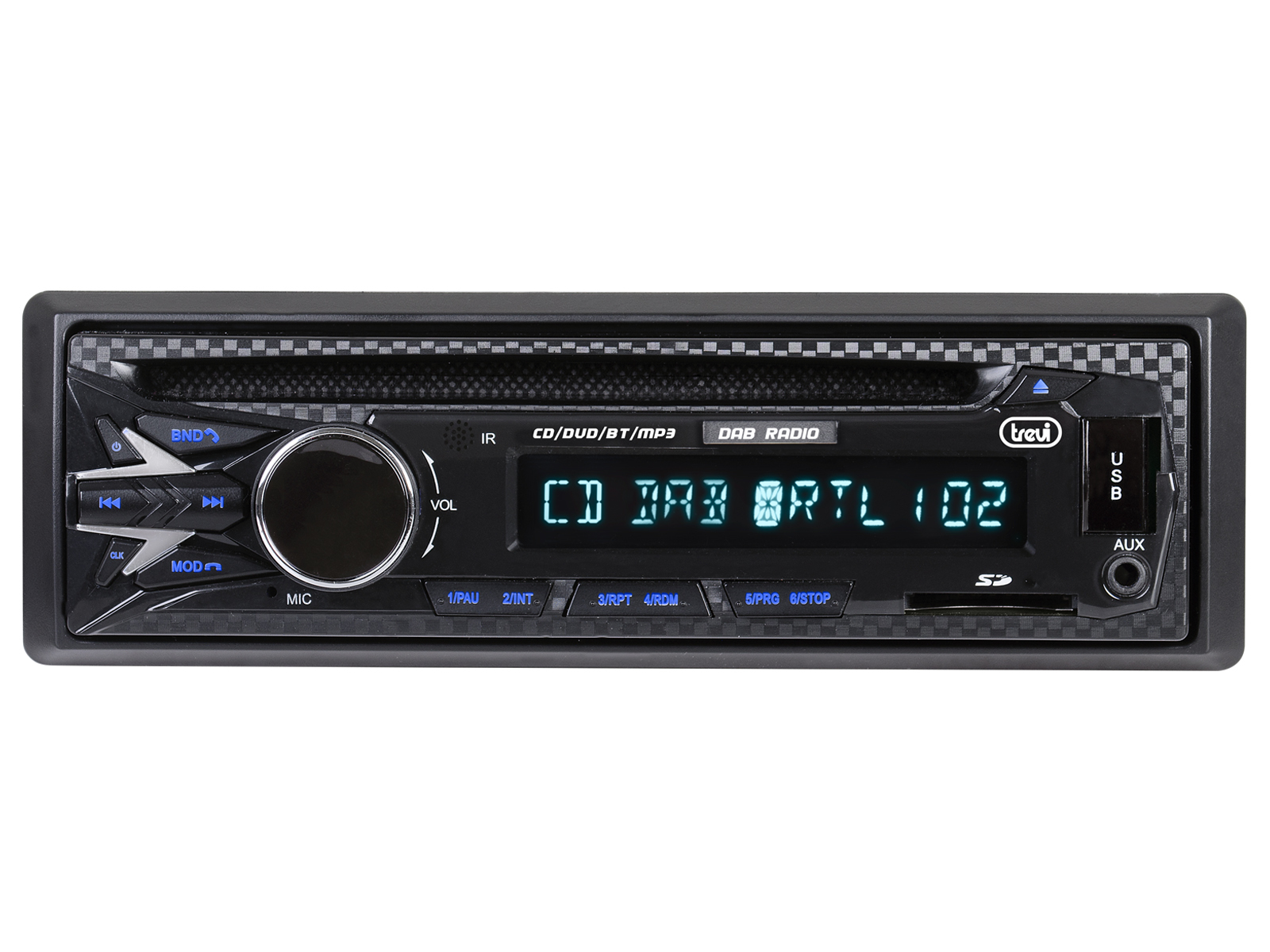foto del prodotto trevi autoradio dab fm cd 180w wireless usb sd aux in xcd 5790 dab