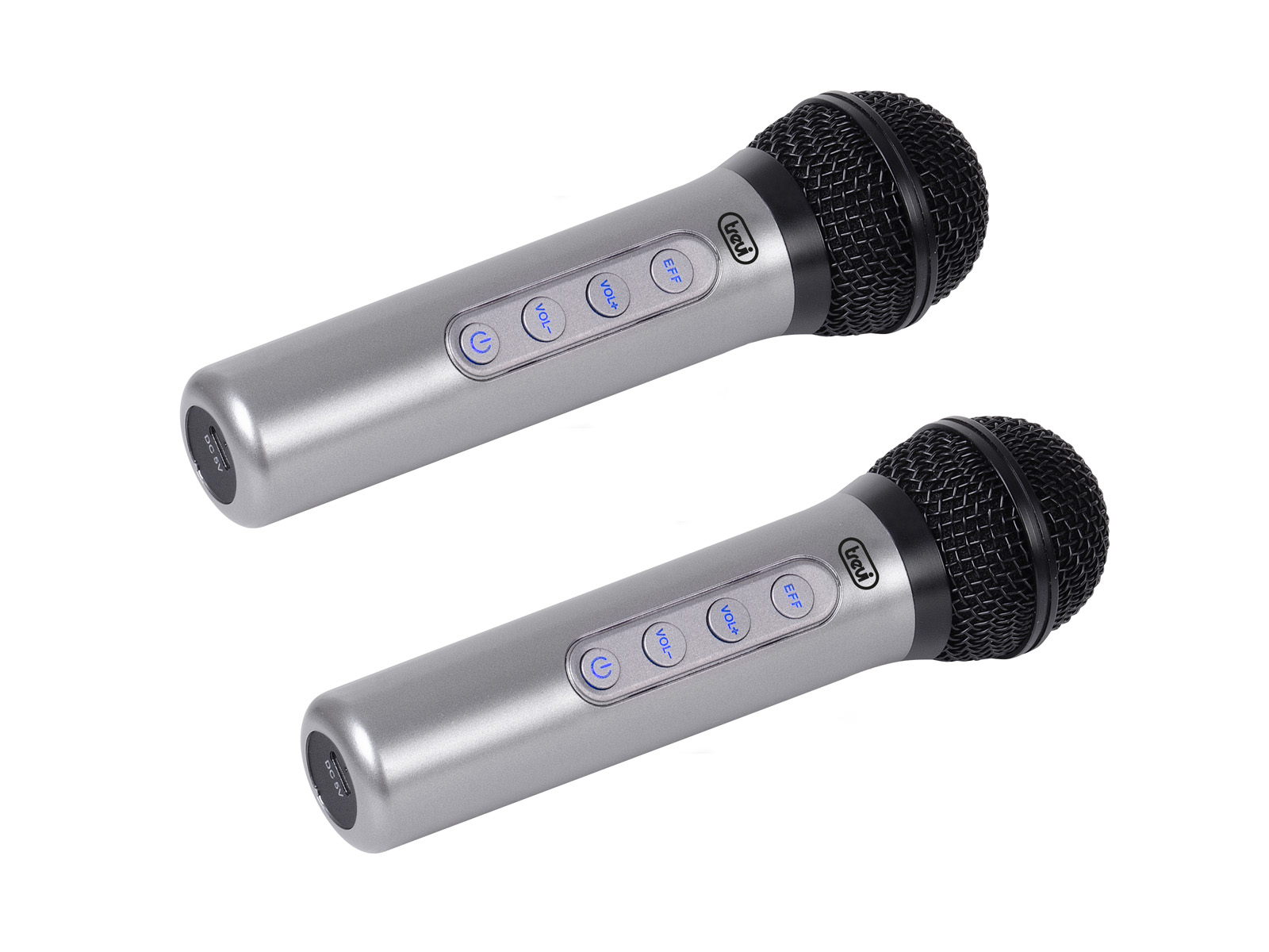 foto del prodotto trevi em 415 r set 2 microfoni wireless 2.4g nero