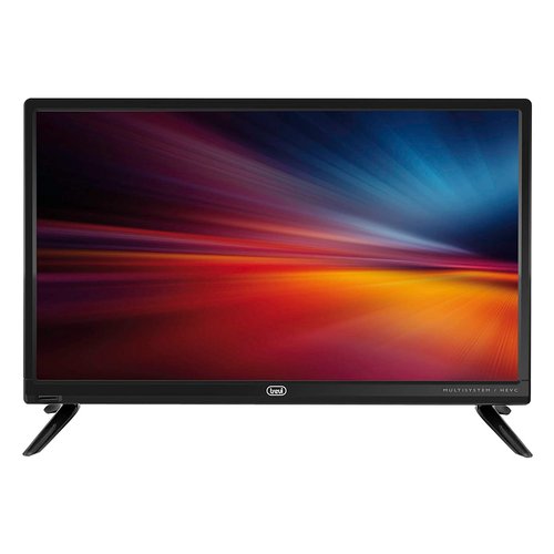 foto del prodotto trevi tv led 19 hd con ricevitore digitale terrestre dvbt t2 dvbs s2 con codec h.265 10 bit e alimentatore 12v 3a