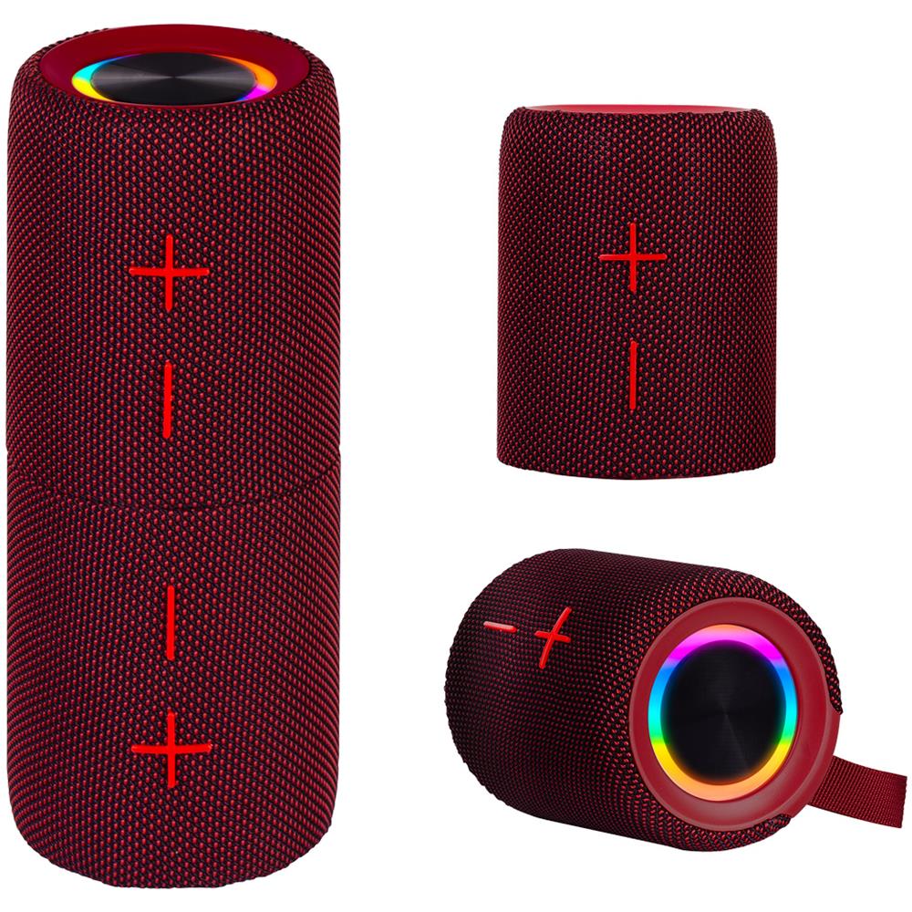 foto del prodotto trevi xr jump altoparlante 2 10w wireless micro sd aux in ipx5 xr 8a44 double rosso