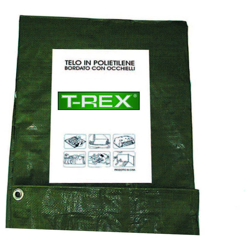 foto del prodotto trex telo occhiellato bordato con angoli rinforzati 150 gr. mt.5x8 gr.150 al mq. colore verde blu