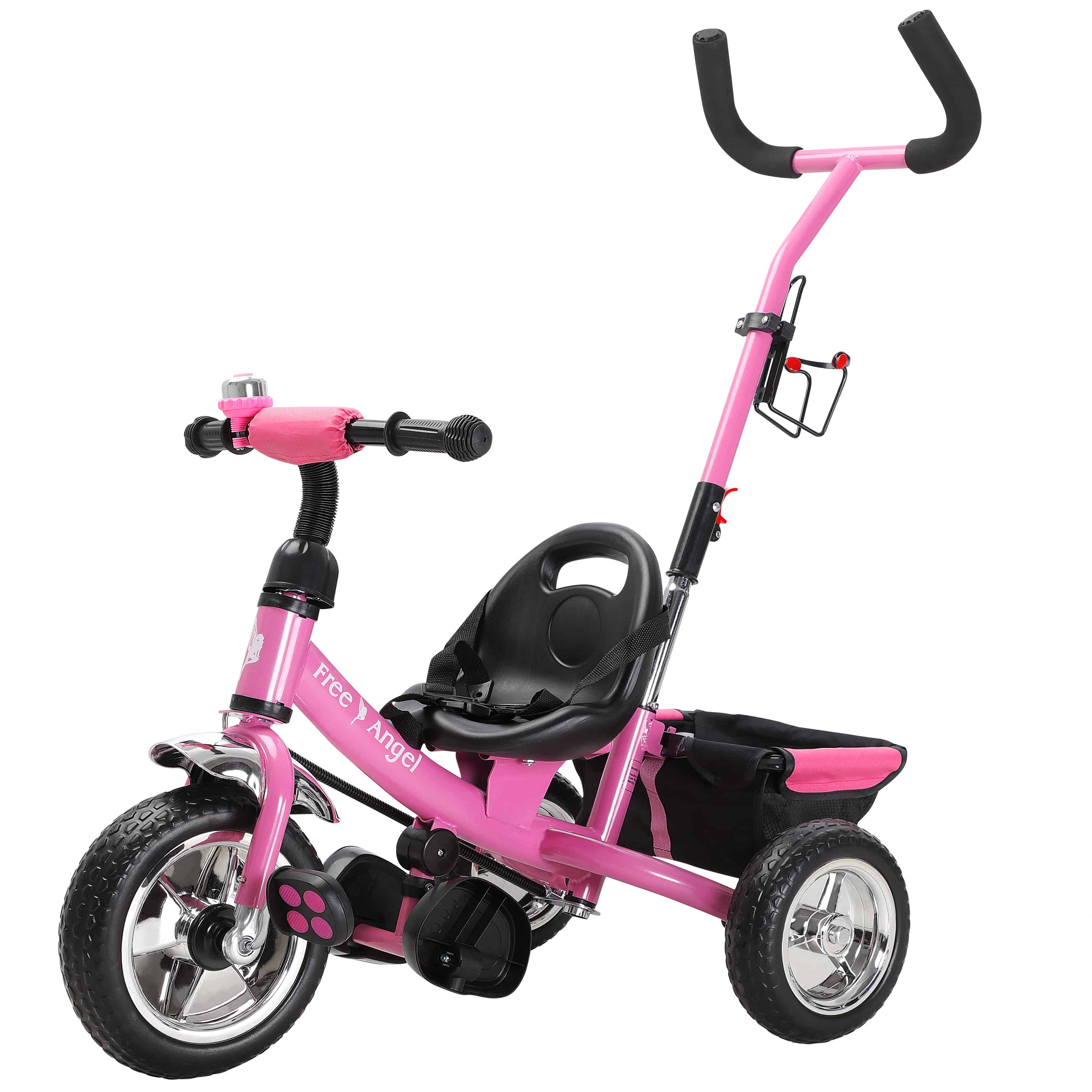 foto del prodotto triciclo per bambini free angel rosa in metallo