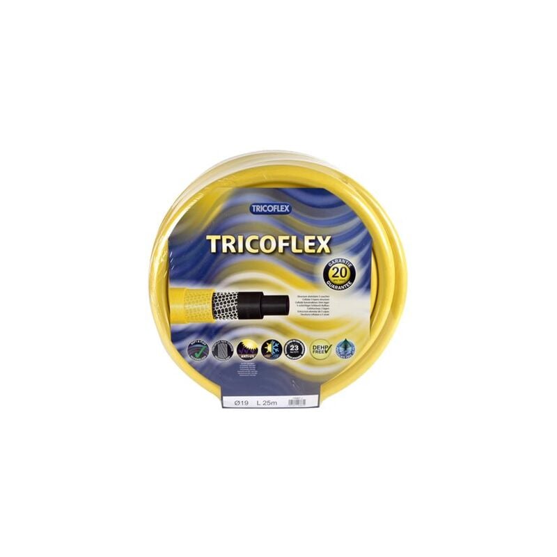 foto del prodotto tricoflex tubo hozelock giallo 5 strati 15 mm x 25 m