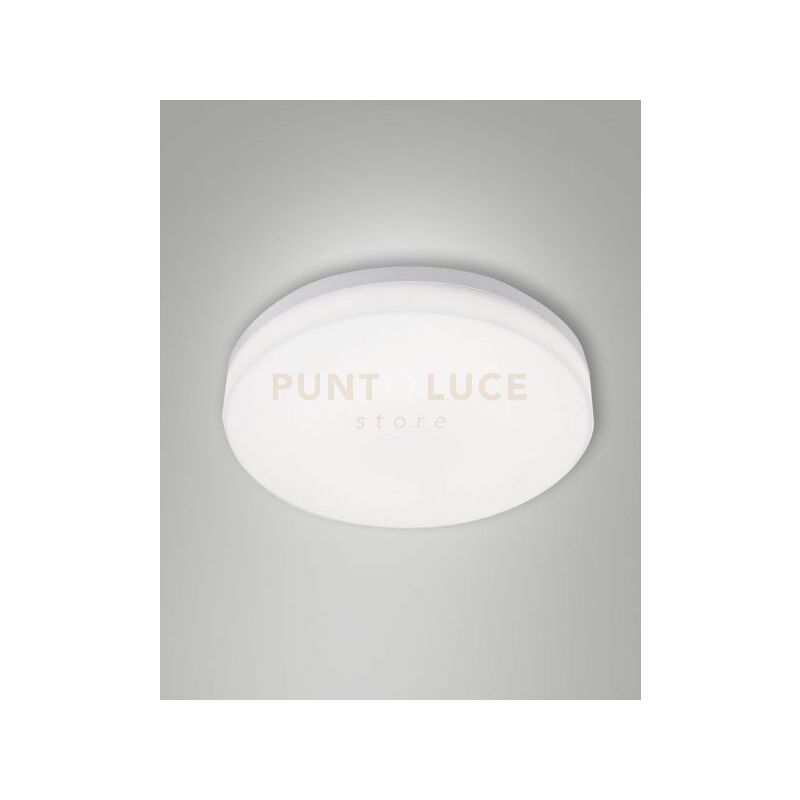 foto del prodotto trigo plafoniera bianca d.28cm a led 27w 3000k 2500lm ip65
