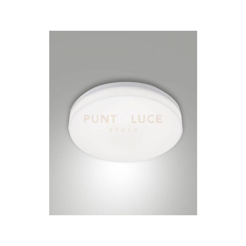 foto del prodotto trigo plafoniera bianca d.28cm a led 27w 3000k 2500lm ip65 c sensore