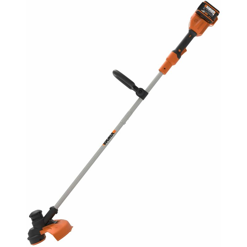 foto del prodotto trimmer a batteria worx wg183e con 2 batterie e caricabatteria doppio