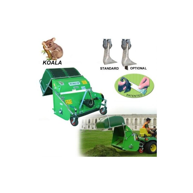 foto del prodotto trinciaerba posteriore peruzzo koala 1000 32 coltelli cesto 600l scarico idraulico