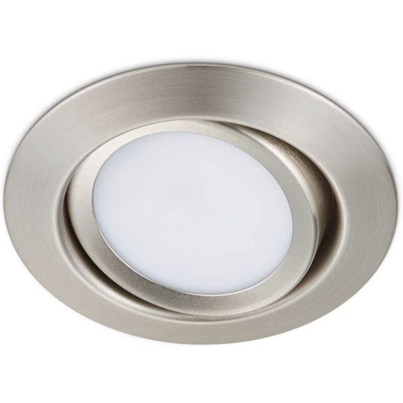foto del prodotto trio 1 faretto rila da incasso led tondo orientabile acciaio opaco 1x smd led, 5w 1x 450lm, 3000k