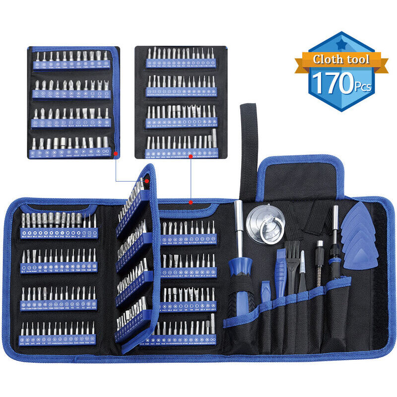 foto del prodotto trio 170 in 1 mini set kit di cacciaviti di precisione strumenti piccola scatola cacciavite per computer portatile pc smontaggio per macbook, iphone,
