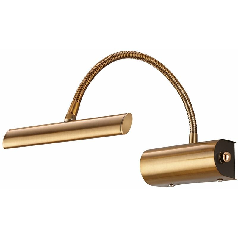 foto del prodotto trio 279770104 curtis lampada a led da parete, in ottone invecchiato, 4.0 w