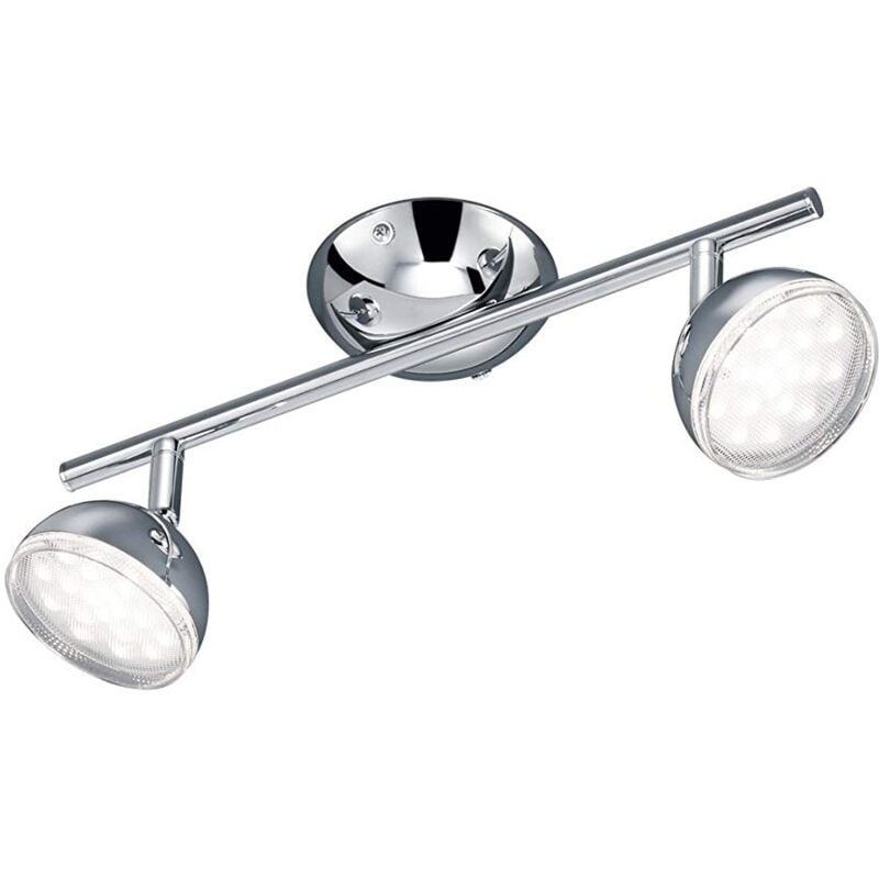 foto del prodotto trio 872810206 bolou faretto led, 2x3.8 w, cromo, 34 cm 3.8 classe di efficienza energetica a trio leuchten