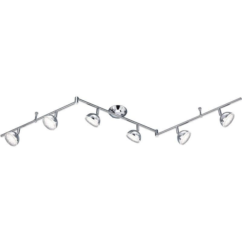 foto del prodotto trio 872810606 bolou faretto led, 6x3.8 watt, cromo, 150x10x16 cm 3.8 w classe di efficienza energetica a trio leuchten
