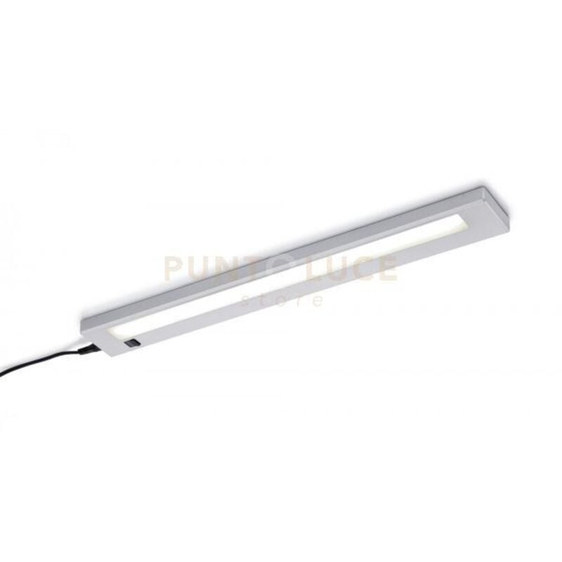 foto del prodotto trio alino reglette sottopensile a led alluminio l.55cm 3000k 700lm 7w con interruttore colore titano