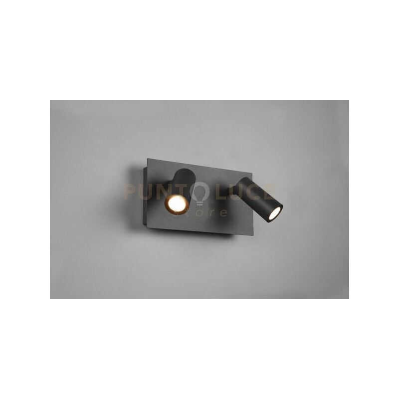 foto del prodotto trio barra tunga led 2 spots orientabili antracite 222960242