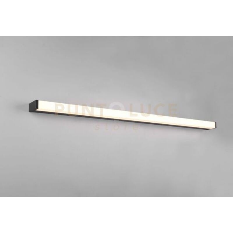 foto del prodotto trio fabio h2o applique led 20w 2500lm, 3000k nero ip44 l. 120cm dimmerabile