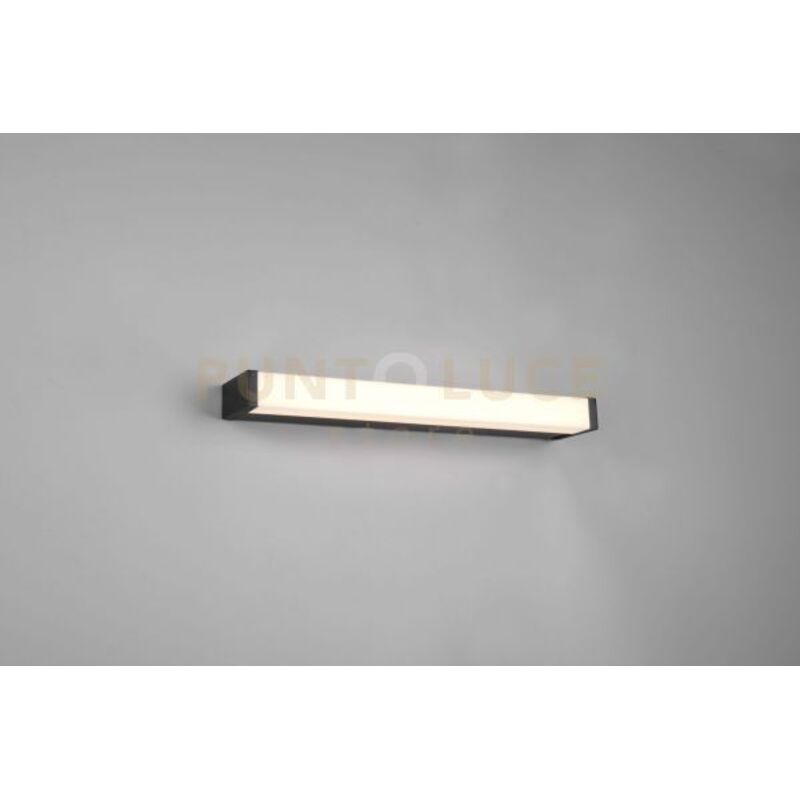 foto del prodotto trio fabio h2o applique led 6,5w 1x 750lm, 3000k nero ip44 l. 42,5cm dimmerabile