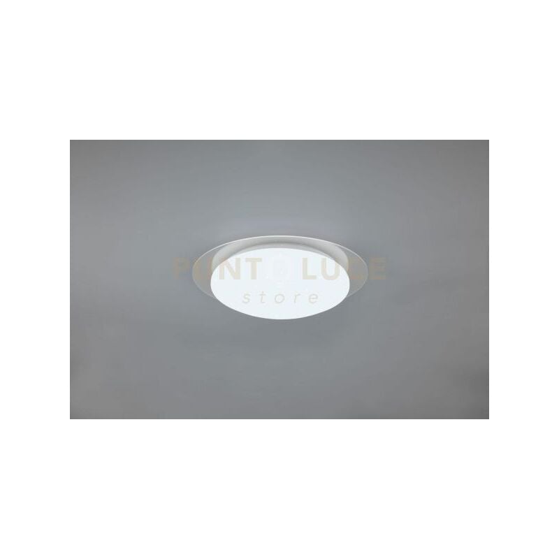 foto del prodotto trio frodeno h2o plafoniera led 12w 1200lm, 4000k stellata rgb con telecomando multifunzione bordo trasparente ip44 d. 35cm dimmerabile