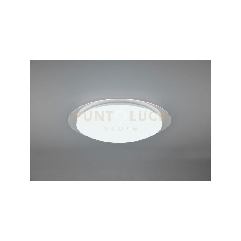foto del prodotto trio frodeno h2o plafoniera led 18,5w 1900lm, 4000k stellata rgb con telecomando multifunzione bordo trasparente ip44 d. 48cm dimmerabile
