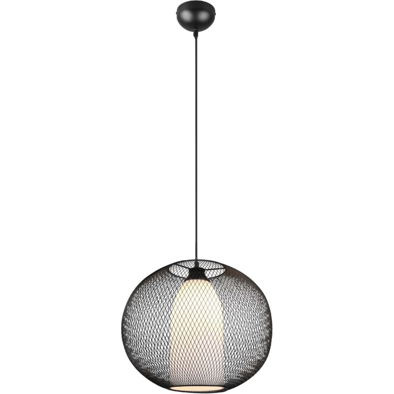 foto del prodotto trio lampada a sospensione, filo metallo, nero e bianco, d 40 cm, filo