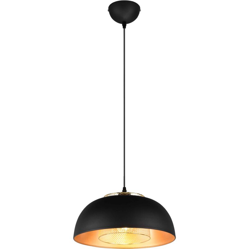 foto del prodotto trio lampada a sospensione, metallo, nero opaco, d35 cm, punch
