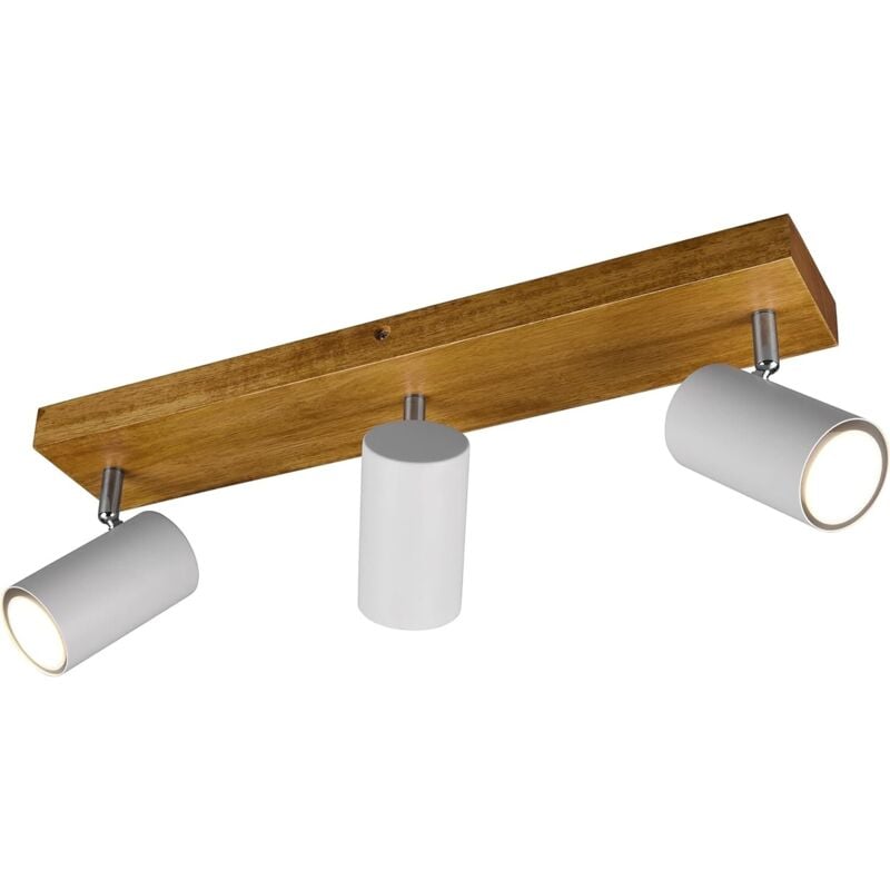 foto del prodotto trio leuchen faretto marley 3xgu10 conbase legno naturale