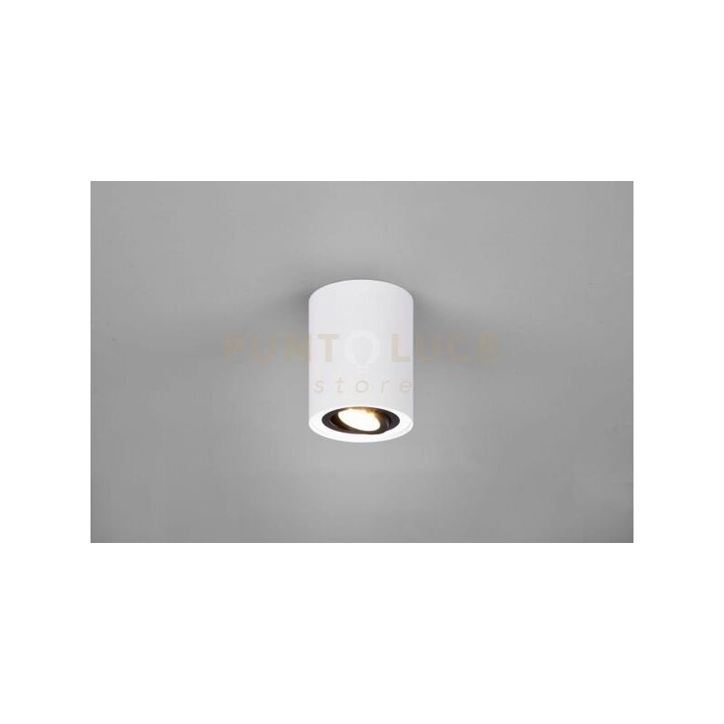 foto del prodotto trio leuchten cookie cilindro spot orientabile bianco nero d. 9,6cm h. 12,5cm 1 luce attacco gu10
