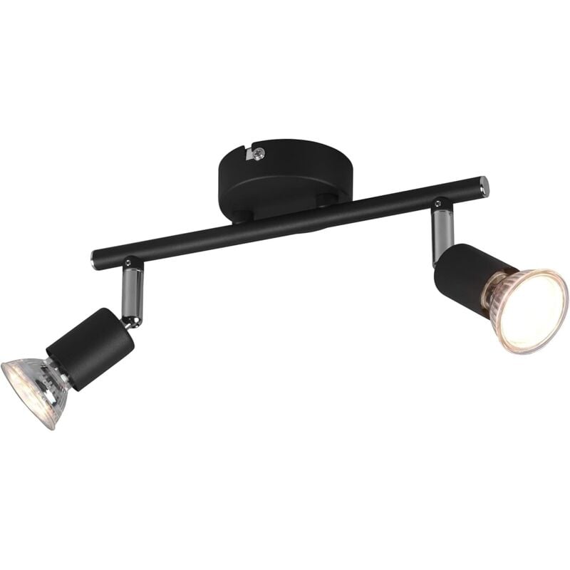 foto del prodotto trio leuchten faretto paris 2 luci 2xgu10 nero 250 mm