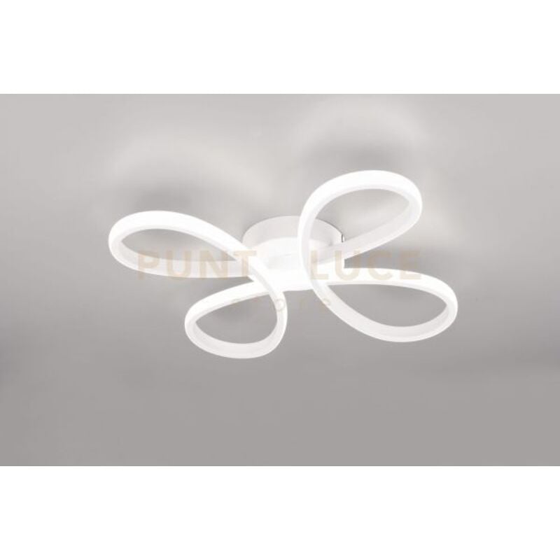 foto del prodotto trio leuchten fly plafoniera led 22w 2600lm, 4000k bianca con regolazione intensita con normale interruttore l. 40cm